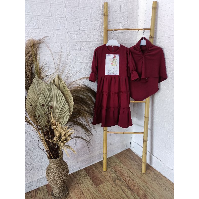 Gamis Anak Model Rempel Susun Dress anak