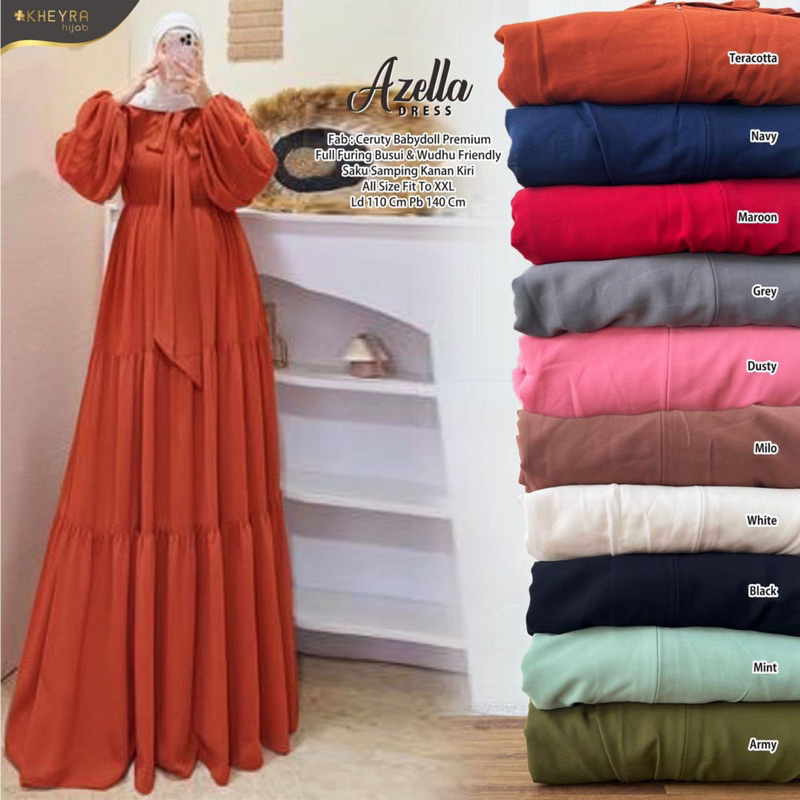 Kheyra gamis azella dress | ceruty LD 110 busui