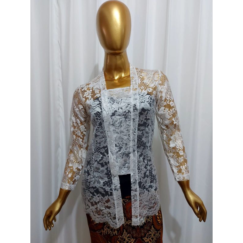 kebaya kutubaru | kebaya brokat | kebaya putih | brokat