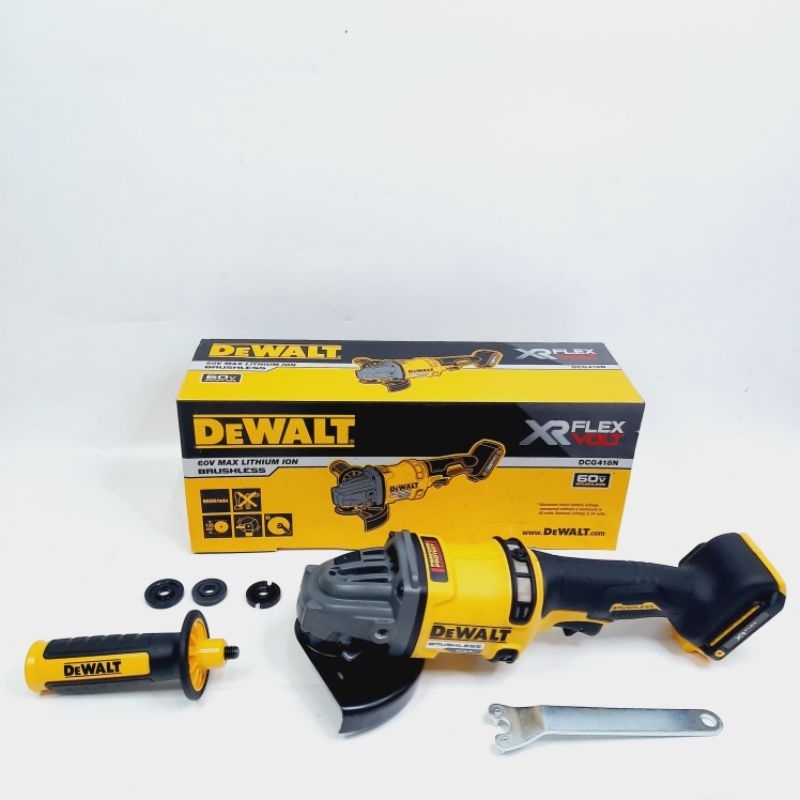 Mesin Gurinda / Gerinda Cordless Brushless 4" / 5" DEWALT DCG 418 N