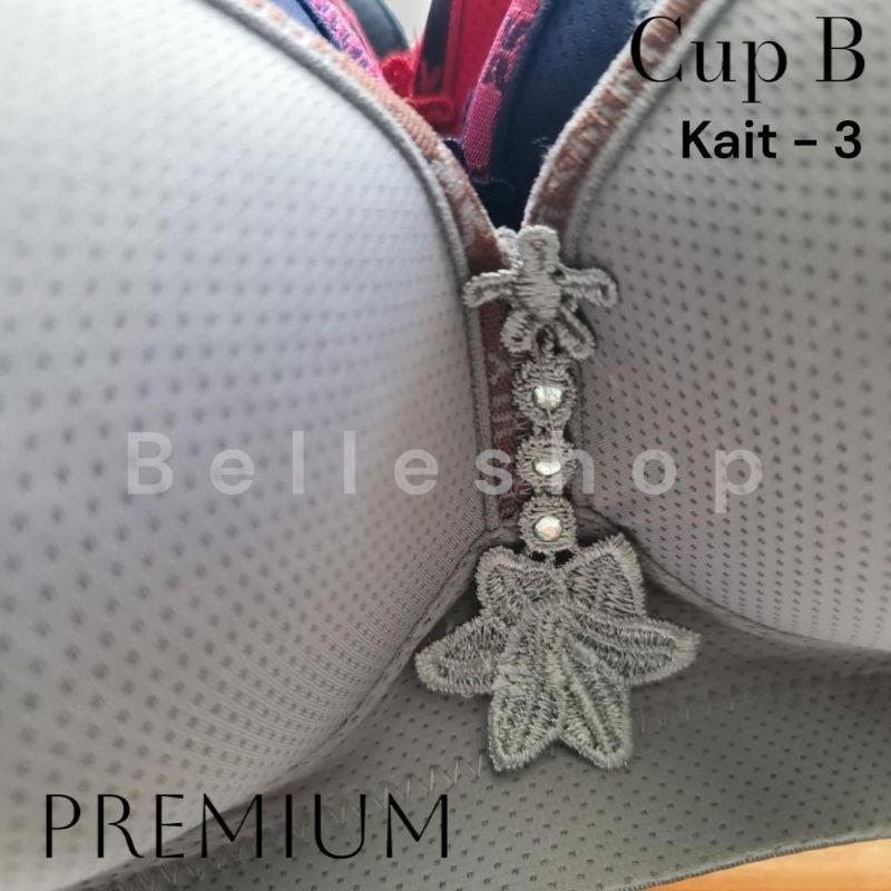 Bra Busa Jumbo Tanpa Kawat XS #023 Polos Import SIZE 38 40 42 44 46