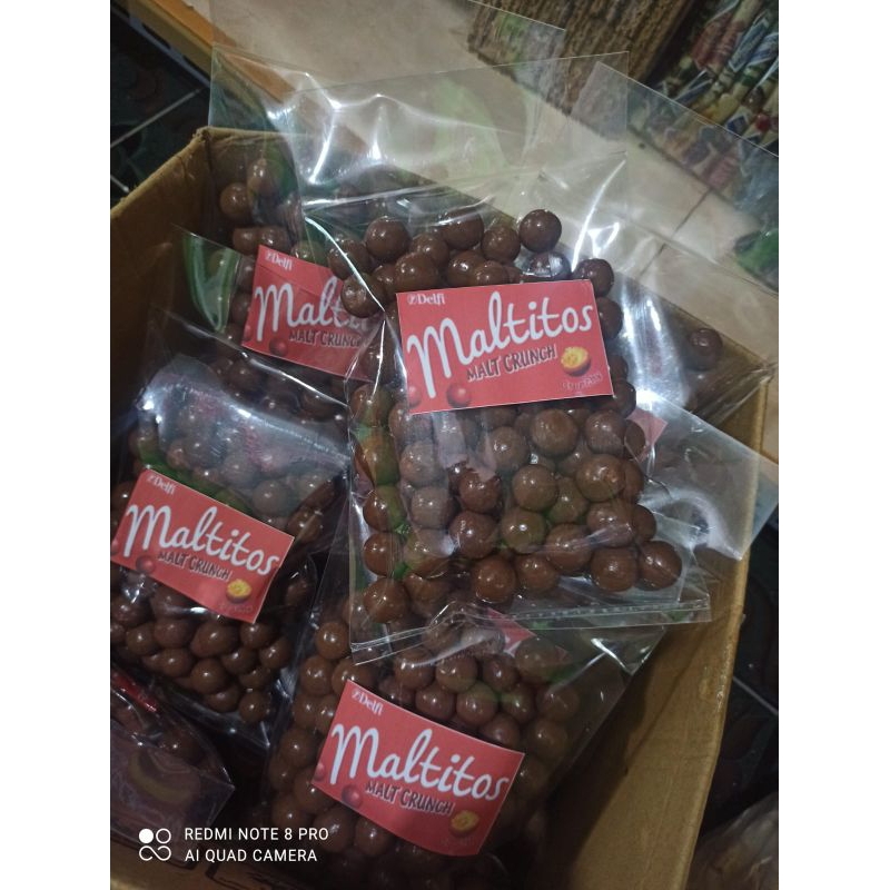 

MALTITOS MALT CRUNCH DELFI COKLAT JAJANAN ANAK CEMILAN LEBARAN 250GR