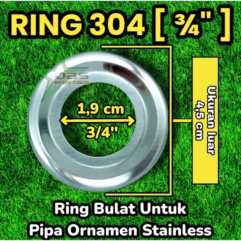 RING STAINLESS SS 304 - VARIAN UK : 1/2&quot;, 5/8&quot;,  3/4&quot;, 1&quot;, 1¼&quot; Inchi