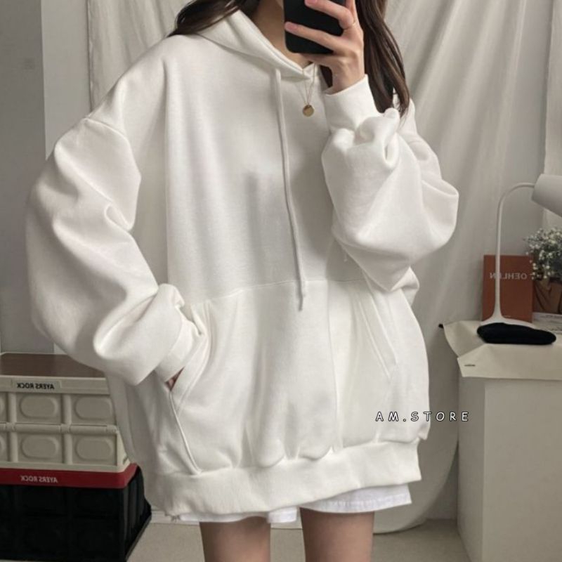 AMSTORE- Hoodie polos oversize Wanita BIGSIZE XXXL XXXXL XXXXXL