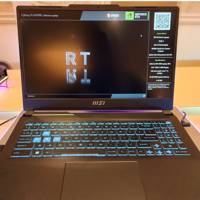 Laptop MSI CYBORG 15 RTX4050 6GB I5 12450H 16GB 512GB SSD W11 15.6FHD 144HZ BLIT A12VE.075