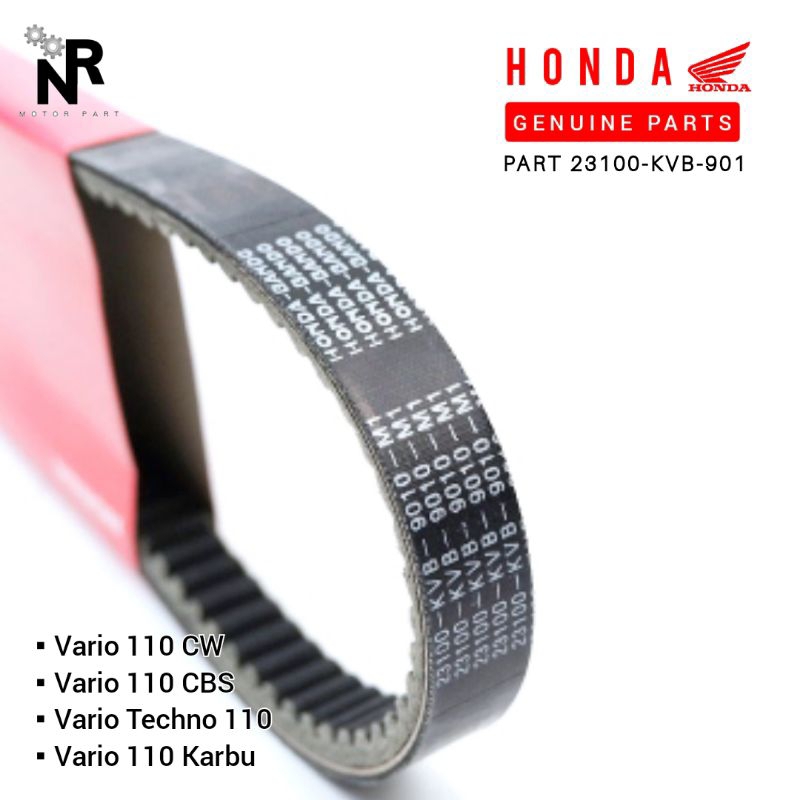 Vanbelt Vario 110 Karbu V Belt Honda Vario 110 CW Vario 110 CBS Lama Vario Techno 110 Karbu Kode KVB
