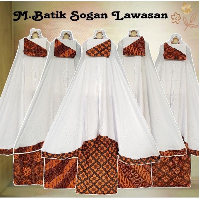 MUKENA BATIK COKLAT JUMBO