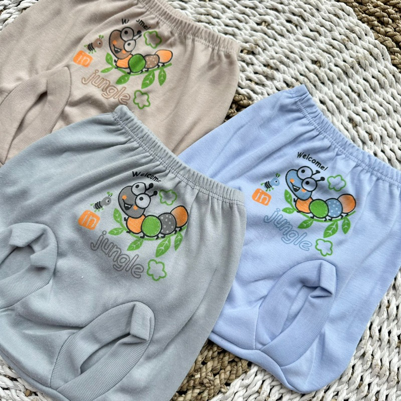 3 PCS Celana Pendek Celana Pop Celana Bayi Bawahan Bayi Celana newborn Hadiah Lahiran Bayi Celana Panjang Bayi ASYAM BABY