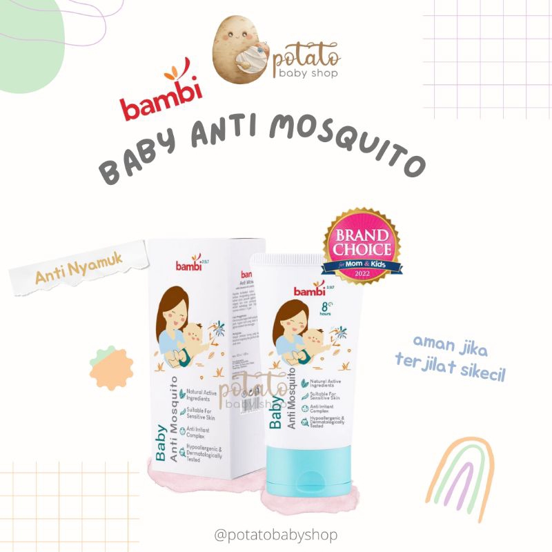 Bambi Baby Anti Mosquito Lotion with Citronella Oil - Lotion Anti Nyamuk