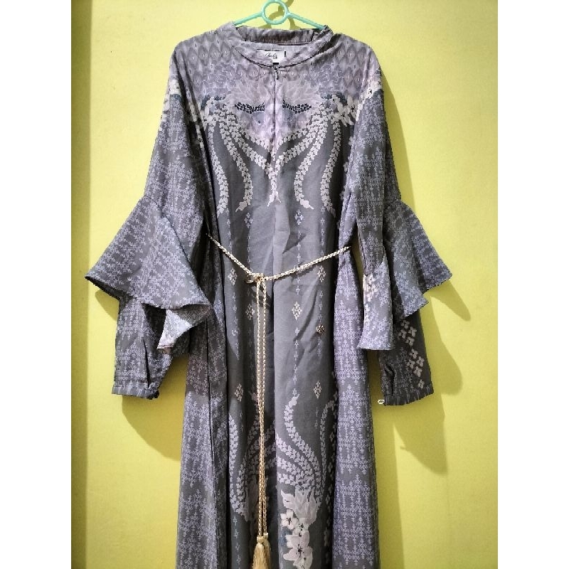 PRELOVED GAUDY DRESS GEULIS (TAUPE)