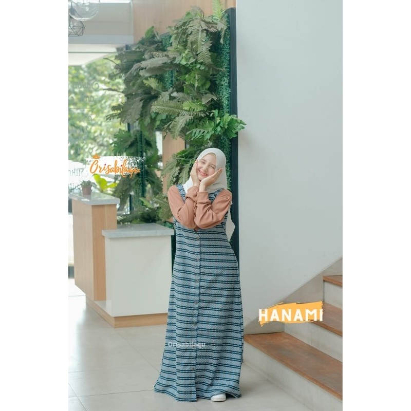 Hanami overall set 8-18 tahun by Orisabilaqu Sabiila nabLfashion