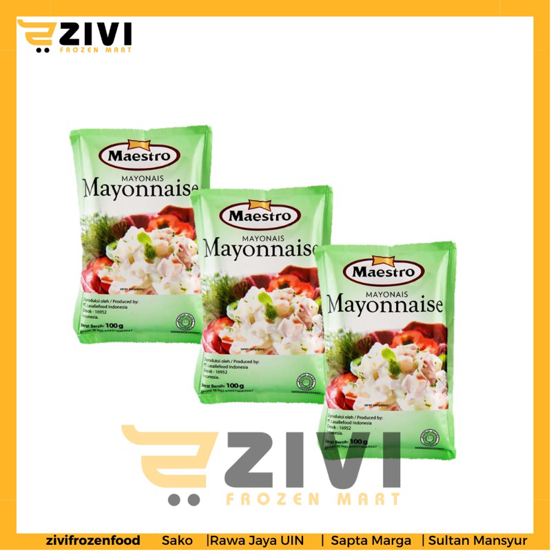 

Mayonaise maestro 100gram / mayo rendah lemak