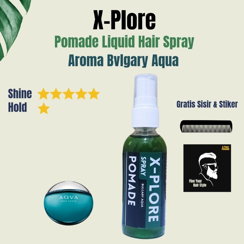 Pomade Spray Pomade Cair Pomade Liquid Xplore 60 Ml