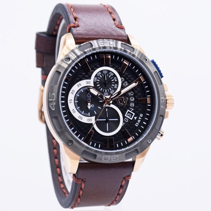 Jam Tangan Pria Original Christ Verra CVC64157G Leather Kulit