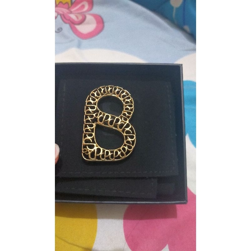 Interlock Ring Button Scarves x Dian Pelangi -Gold