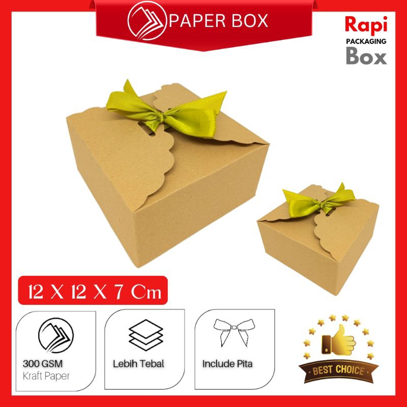 

Paper Box 12X12X7 CM Souvenir Pernikahan | Box Kue Kering 250 Gram | Box Mangkuk 12 CM |