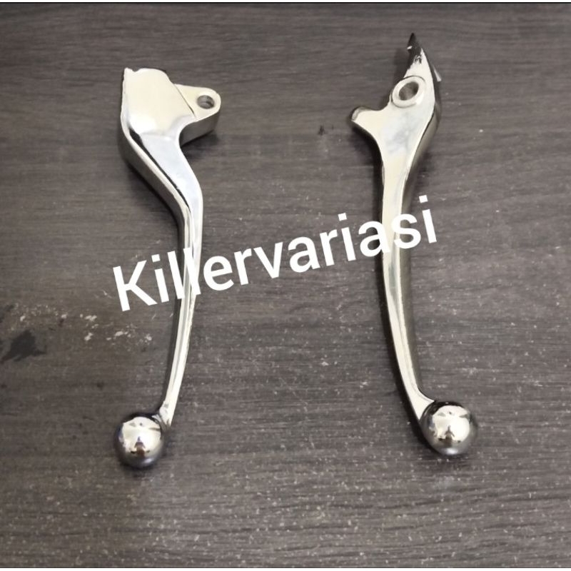 HANDLE REM KIRI KANAN VARIO 110 BEAT KARBU BEAT FI VARIO 125 OLD NON CBS MODEL STANDAR CHROME