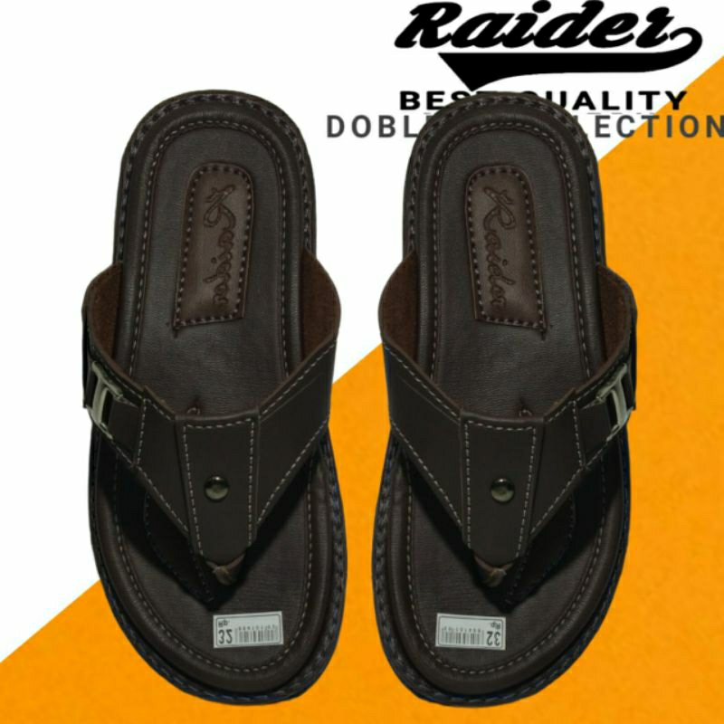 SENDAL JEPIT SEMI KULIT RAIDER ANAK LAKI-LAKI TANGGUNG TERMURAH