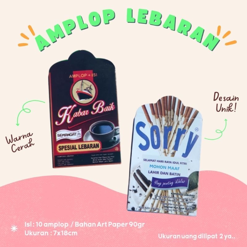 

Amplop lebaran motif Pocky