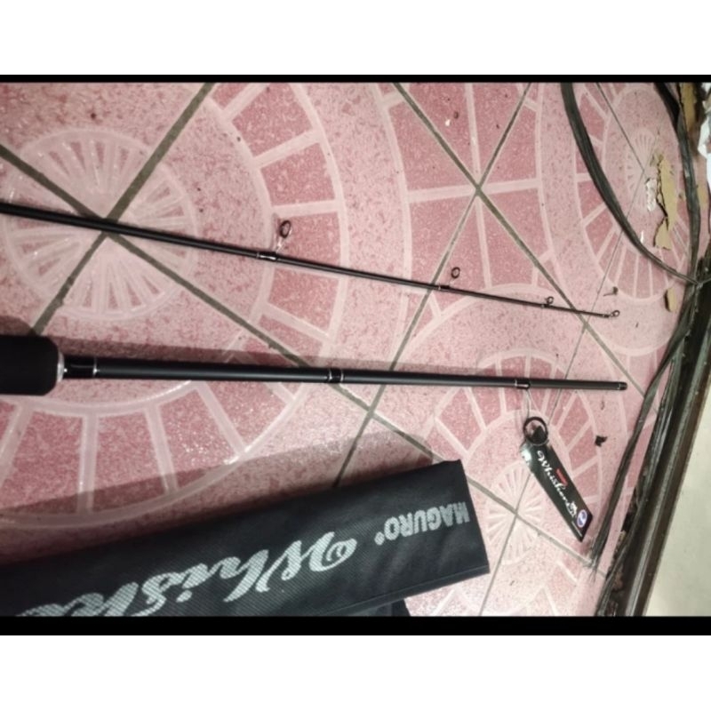joran maguro whiskers pilihan 165 180 cm joran carbon ring fuji