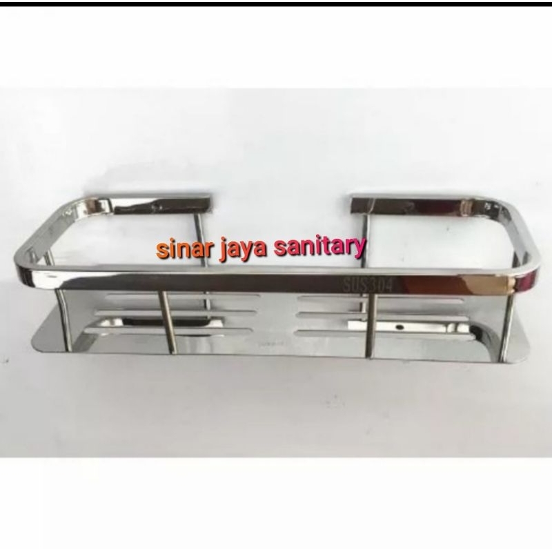 Rak sabun datar stainless 304 / Rak kamar mandi / tempat sabun stainless