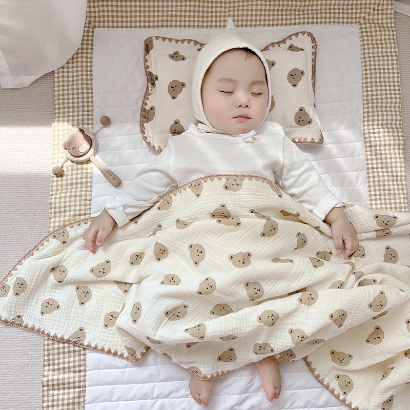 Four layer cotton muslin blanket korea