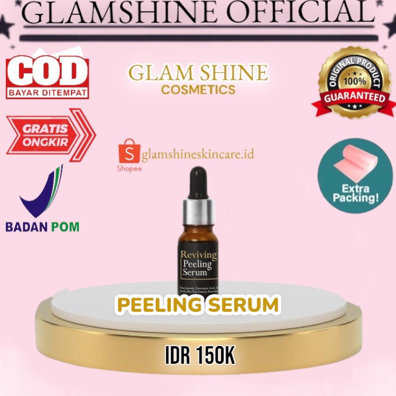 Peeling Wajah Serum Glamshine Glamshineofficial Glamshine official store Glame shine Glamshine Skinc