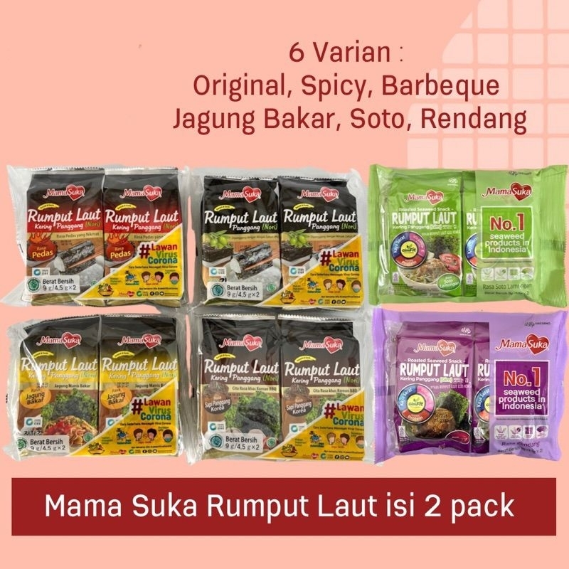 Mamasuka Rumput Laut pack isi 2 All Varian