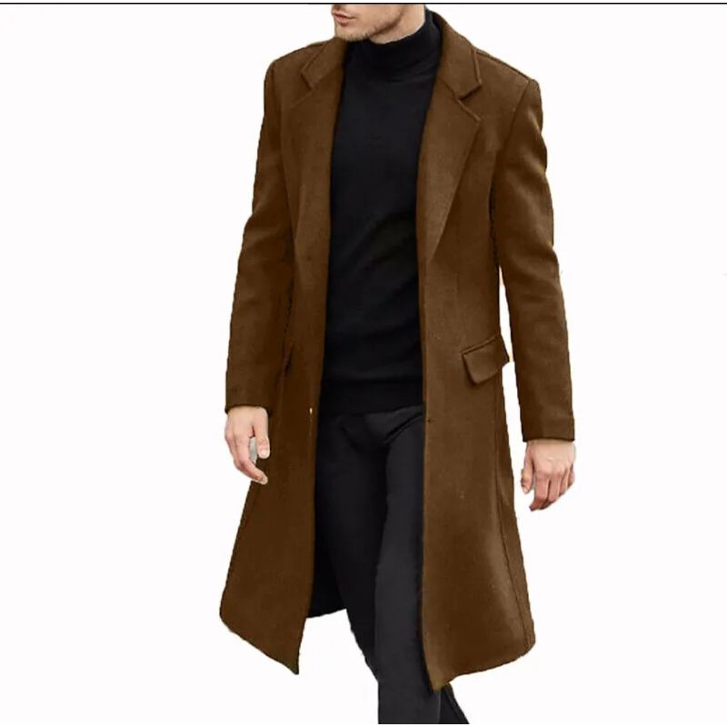 ⭐⭐⭐⭐⭐LONG COAT PANJANG PRIA SELUTUT JASKET BLAZER KOREA