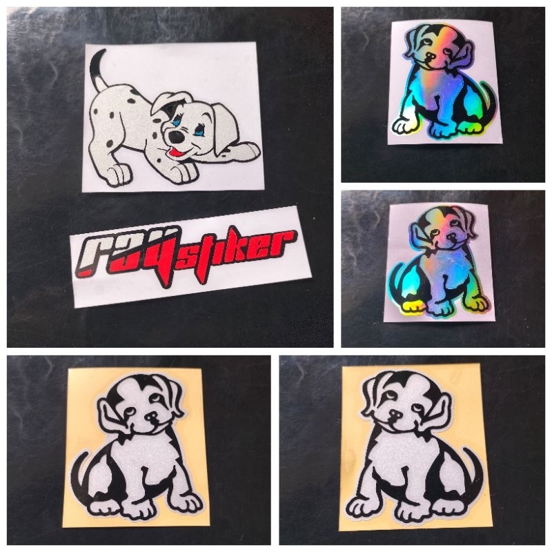 STIKER CUTTING GAMBAR ANJING LUCU