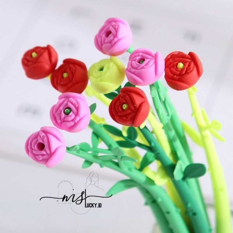 

MS93 PENSIL GEL BENTUK BUNGA MAWAR