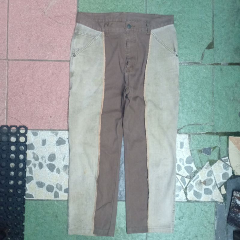 Vintage 90s Lee Dungarees Carpenter Colorblock Pants