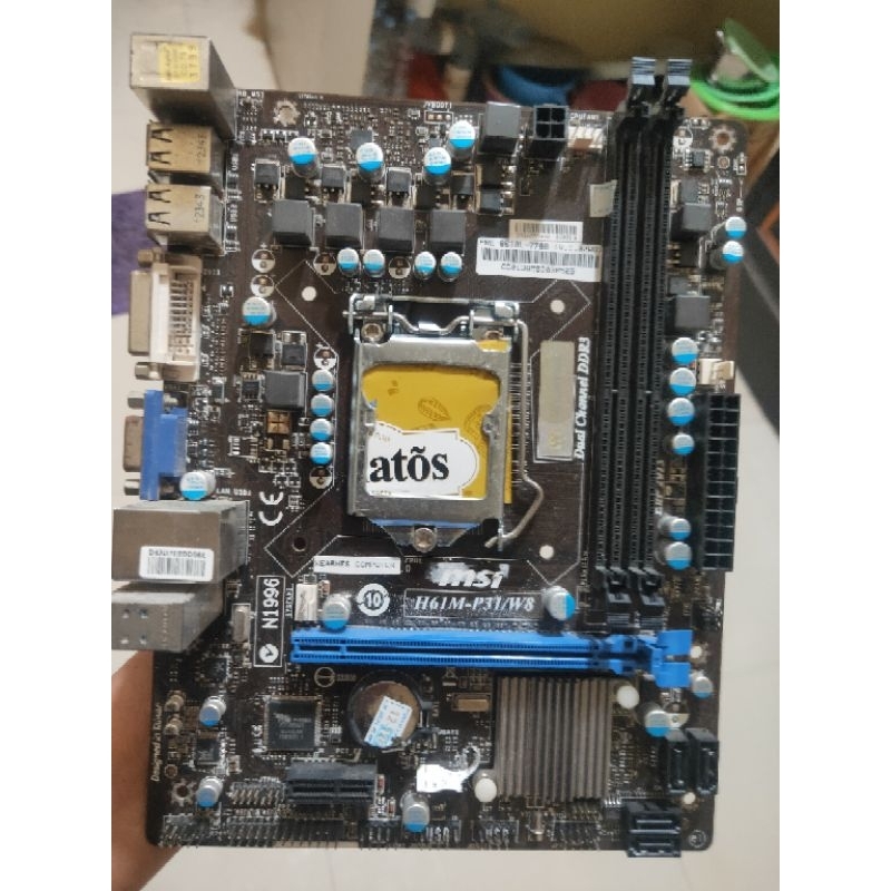 Motherboard MSI H61M Pcie Gen 3 Bekas Upgrade