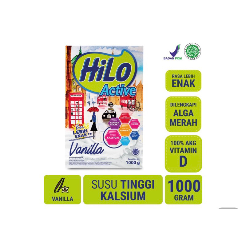 

HiLo Activ Vanilla Susu tinggi kalsium 1kg