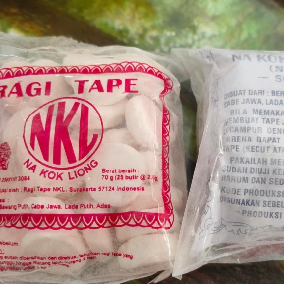 

TERBAIK RAGI TAPE NKL ECER I PACK( ISI 25 PCS)