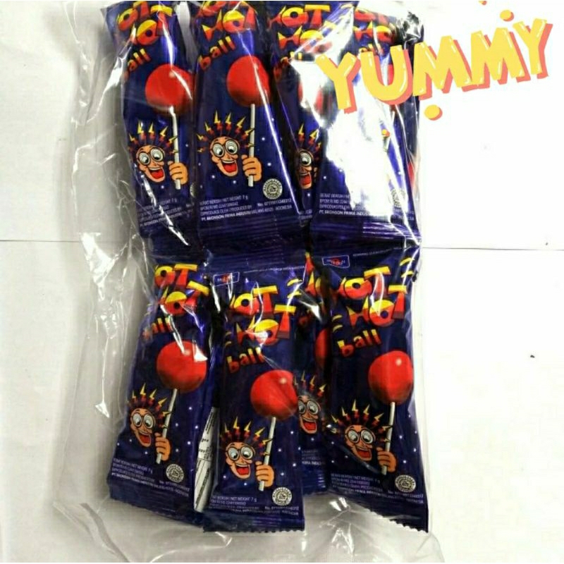 

permen hot ball mangga lollipop | 1 pack isi 16 gagang