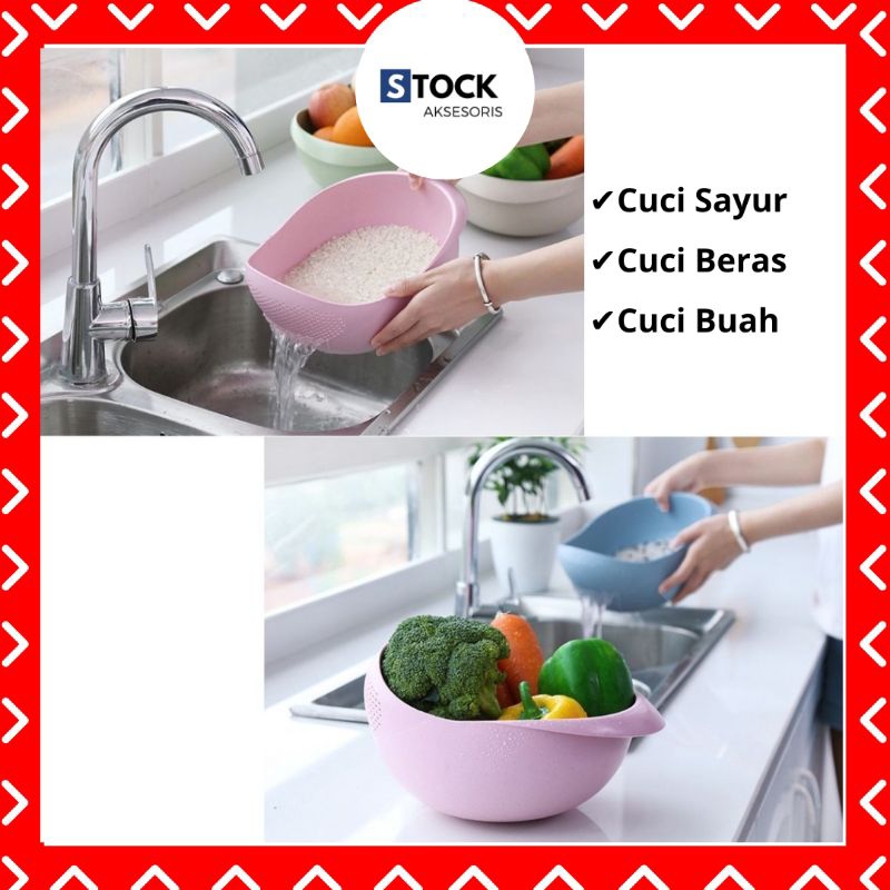 Baskom Cuci Beras Saringan