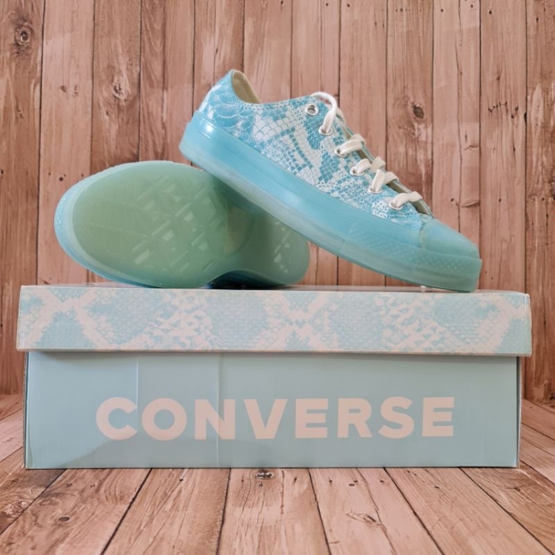 CONVERSE X GOLF WANG CHUCK 70 OX UNISEX SNEAKERS - 173190C - VINTAGE WHITE/BLUE TOPAZ/BLACK - ORIGIN