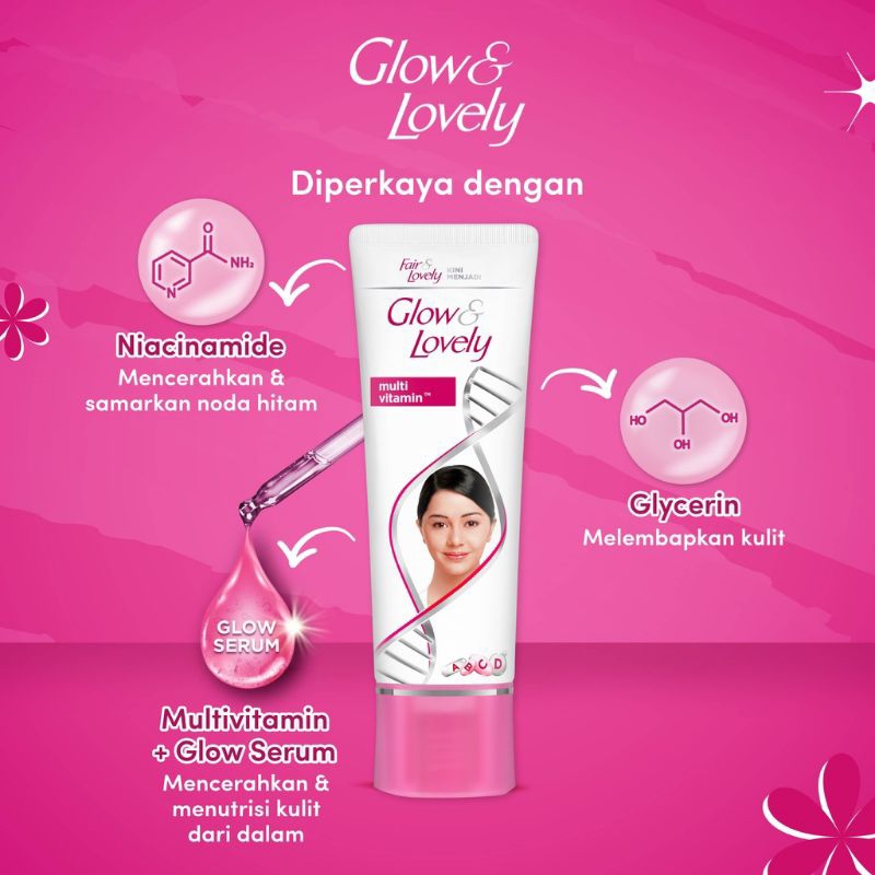 FAIR &amp; LOVELY | Multivitamin Facial Foam | Krim Pencerah | Bright C Glow Facial Foam | Powder Cream