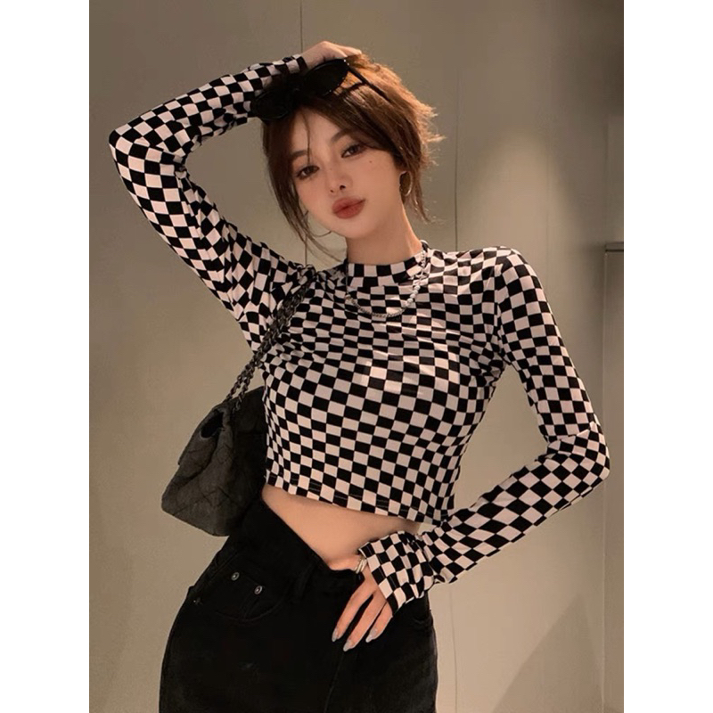 Harley korean longsleeve tops atasan wanita