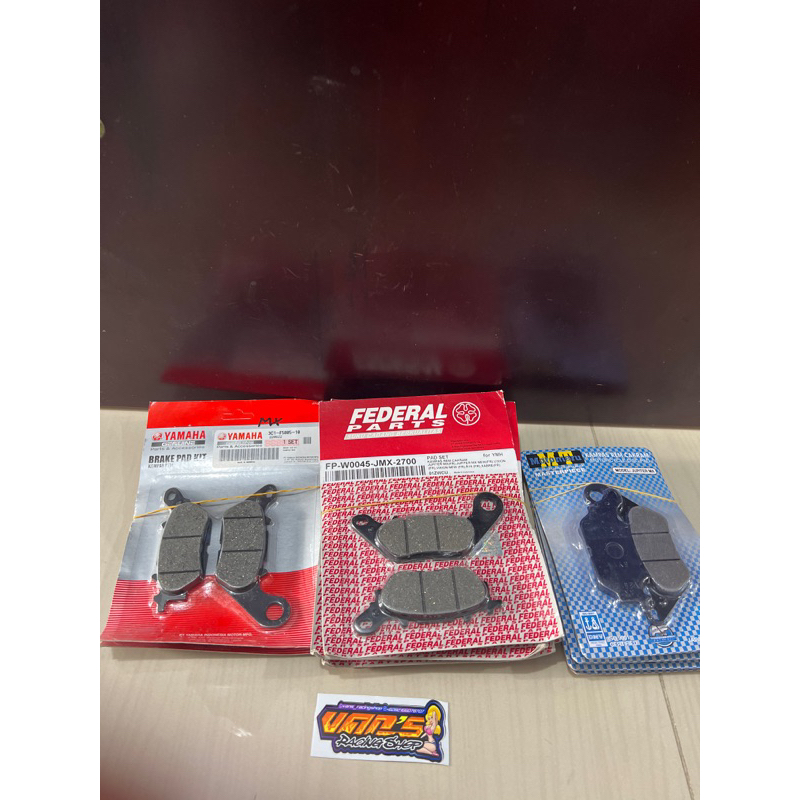 KAIN REM CAKRAM KAMPAS REM DEPAN MX JUPITER MX VIXION MIO J MIO SOUL NMAX BELAKANG ORIGINAL YAMAHA F