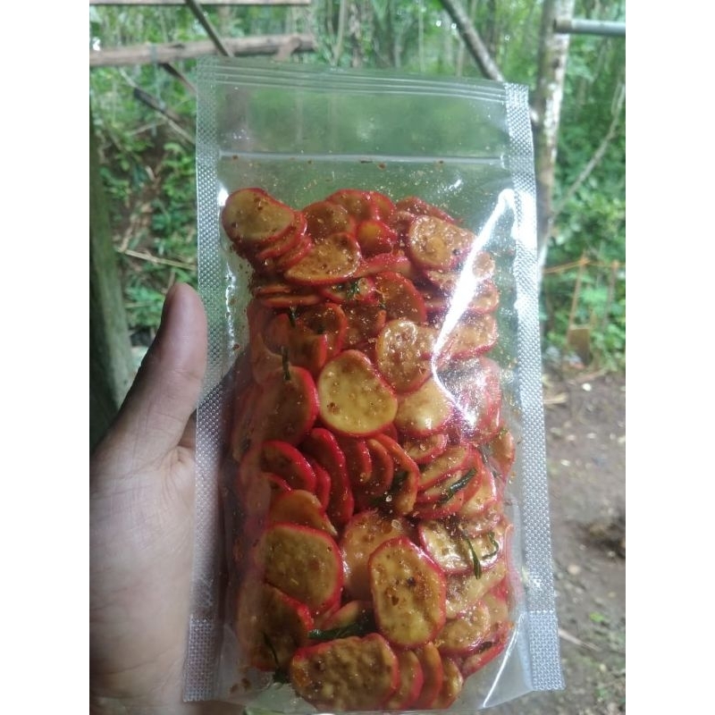 

krupuk seblak daun jeruk