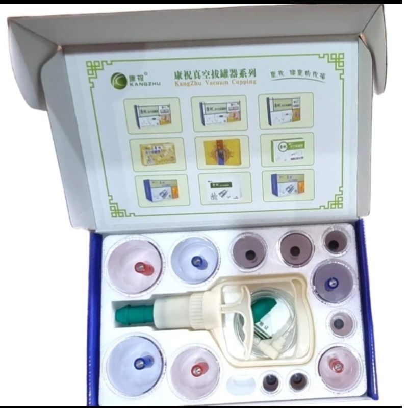 Alat Kop Bekam Kop Badan Angin Isi 12 KangZhu Cupping Therapy Original