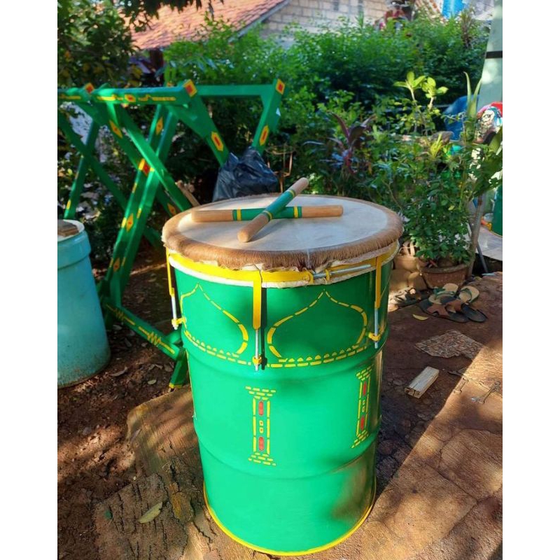 bedug drum motif sedang