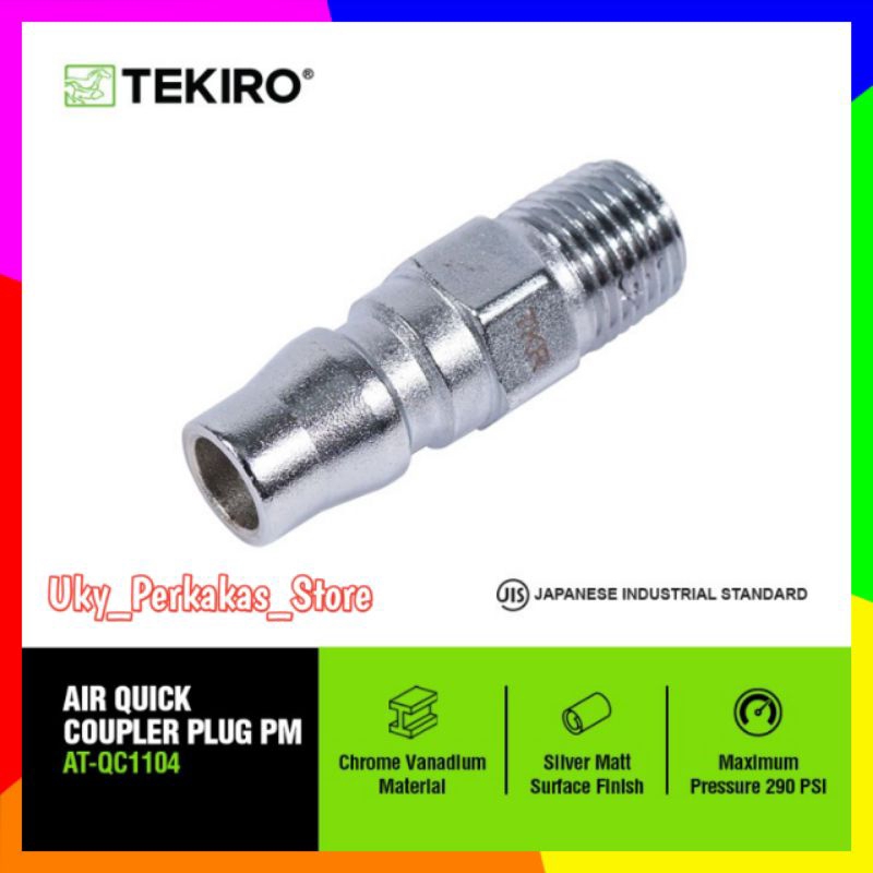 TEKIRO QUICK COUPLER PLUG 20 PM / NEPEL SAMBUNGAN SELANG ANGIN KOMPRESOR