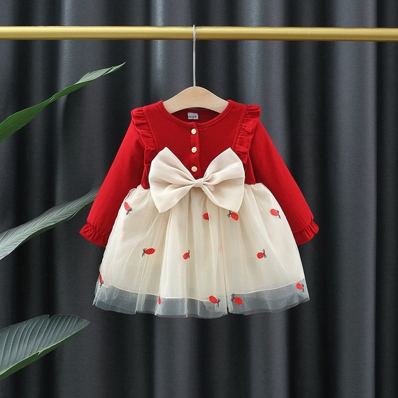 Dress Tutu Mawar/Dress Korean Mp/Dress Anak