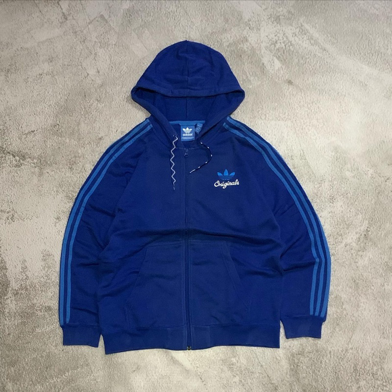 ZIPPER HOODIE ADIDAS BLUE ORIGINAL