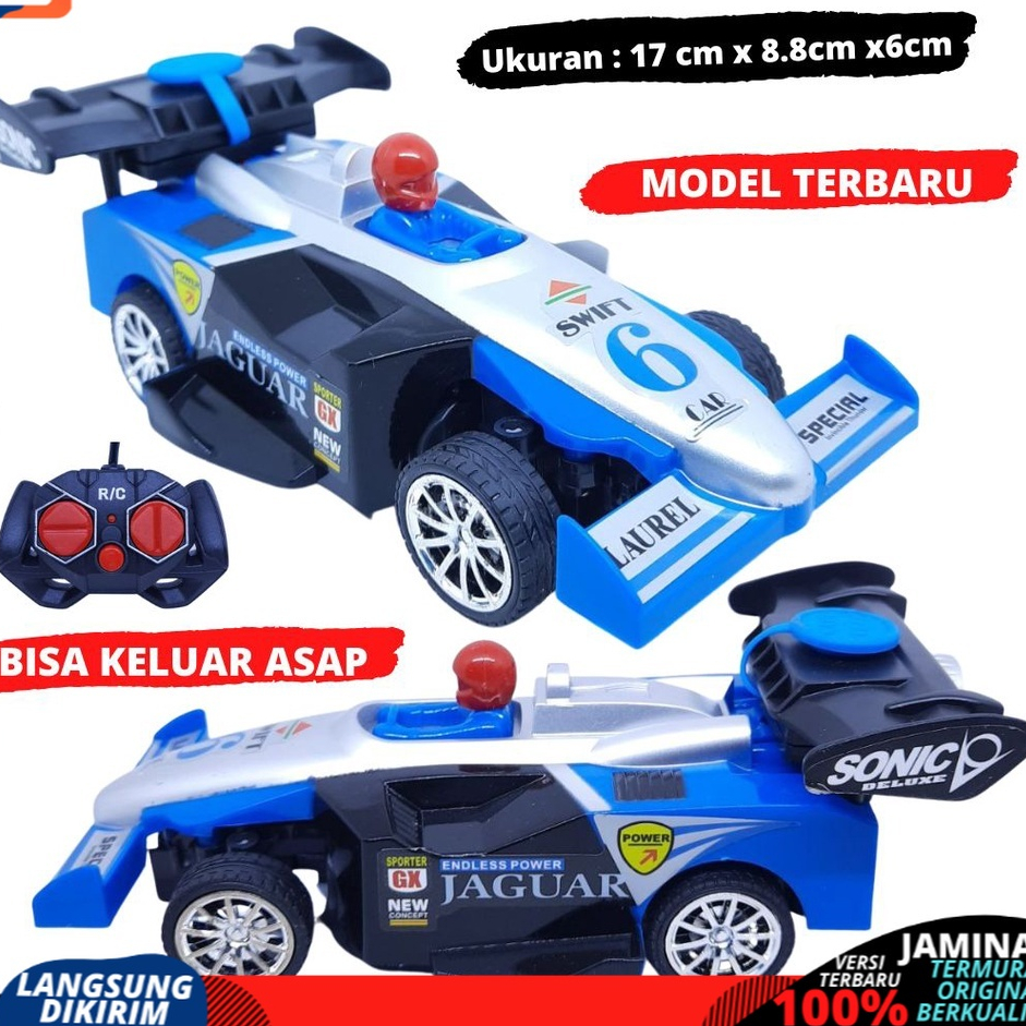 MAINAN ANAK MOBIL REMOT CONTROL BERASAP MODEL BALAP NEW RC CAR SPRAY RACING TOP SPEED MAINAN ANAK LAKI-LAKI