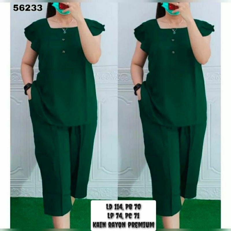 Setelan Wanita one set Kekinian dan Terbaru bahan rayon premium