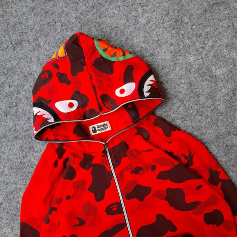 SWEATER HOODIE A BAPE SHARK WGM | JAKET BATHING APE CAMO FULLHANGTAH & LEBEL MIROR BAST SELLER